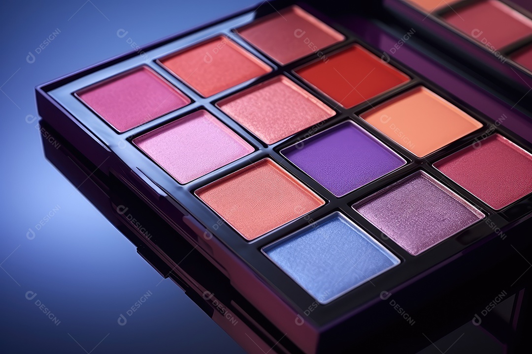 Estojo e conjunto de paleta de maquiagem profissional, cosméticos, pincéis, pincéis e esponjas