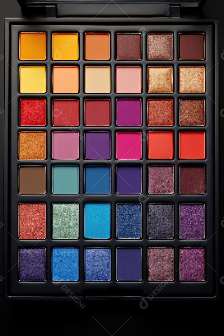 Estojo e conjunto de paleta de maquiagem profissional, cosméticos, pincéis, pincéis e esponjas