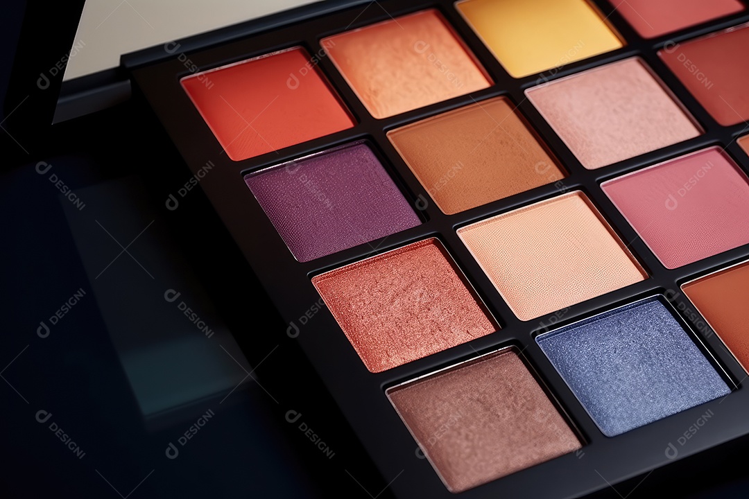 Estojo e conjunto de paleta de maquiagem profissional, cosméticos, pincéis, pincéis e esponjas