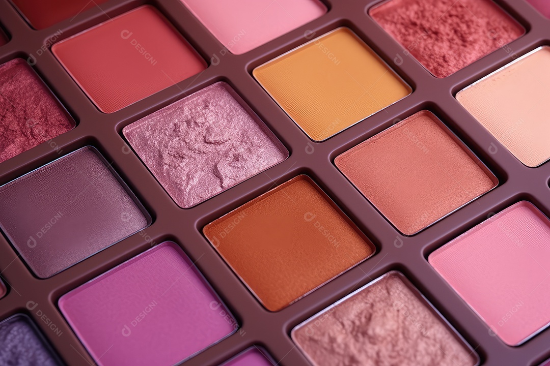 Estojo e conjunto de paleta de maquiagem profissional, cosméticos, pincéis, pincéis e esponjas