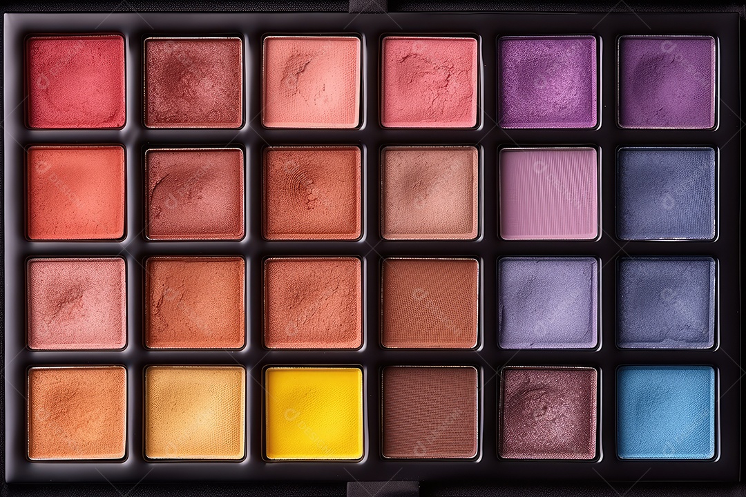 Estojo e conjunto de paleta de maquiagem profissional, cosméticos, pincéis, pincéis e esponjas