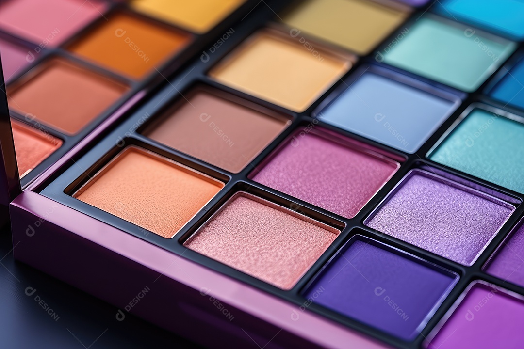 Estojo e conjunto de paleta de maquiagem profissional, cosméticos, pincéis, pincéis e esponjas