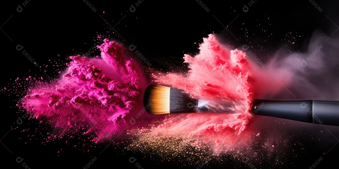 Estojo e conjunto de paleta de maquiagem profissional, cosméticos, pincéis, pincéis e esponjas