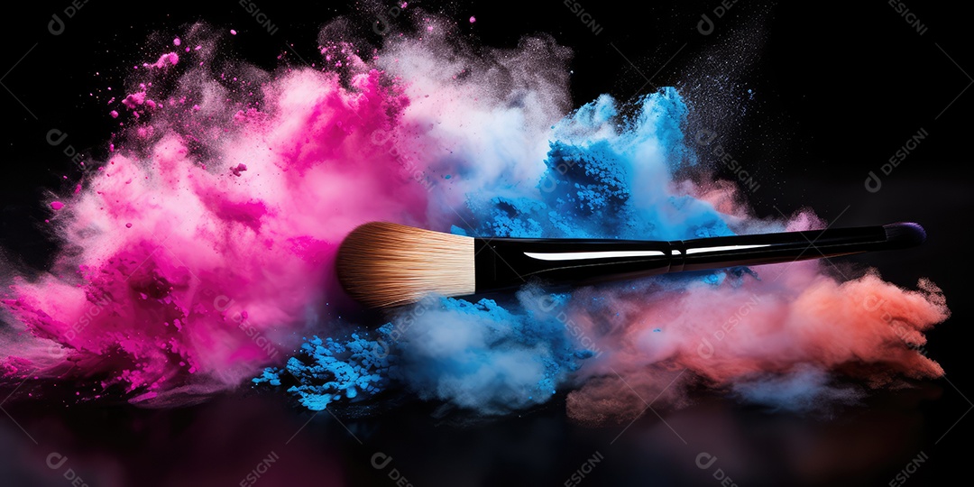 Estojo e conjunto de paleta de maquiagem profissional, cosméticos, pincéis, pincéis e esponjas