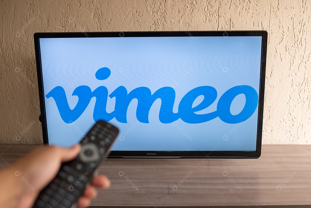 Transmission network logo Vimeo on television