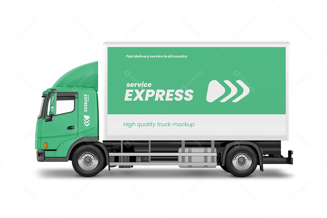 Mockup de caminhão PSD Editável