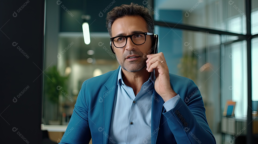 Homem de negócios trabalhando.