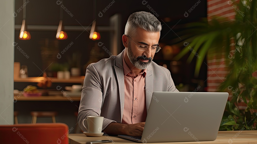 Homem de negócios trabalhando.