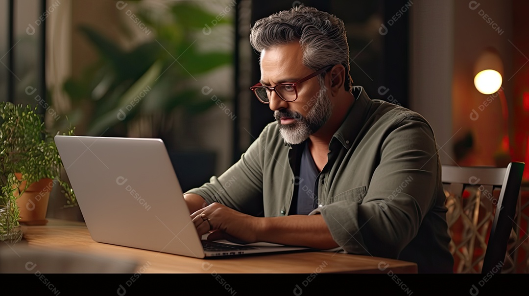 Homem de negócios trabalhando.