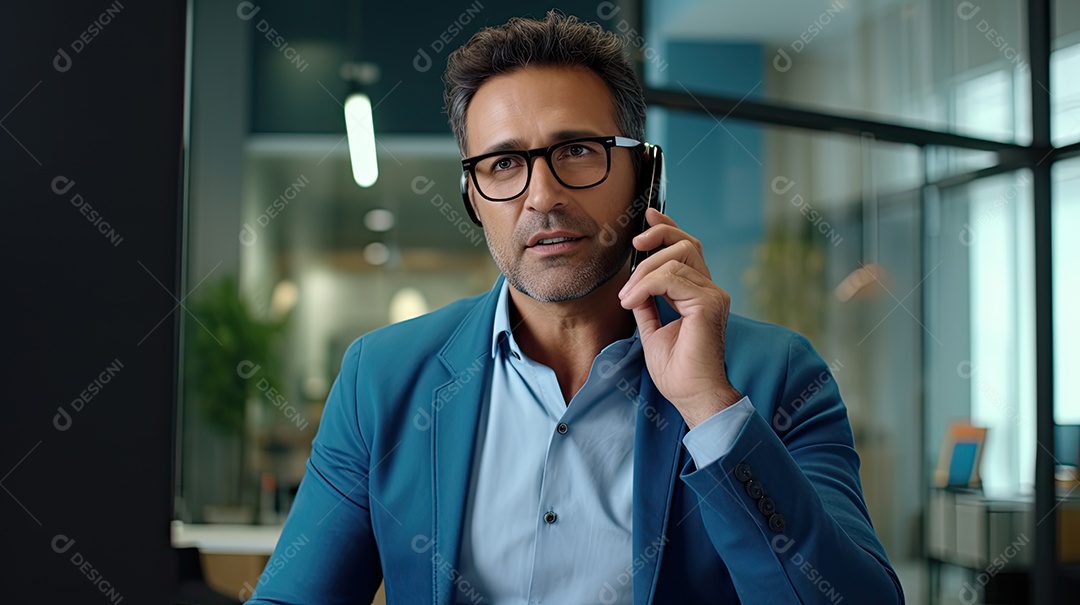 Homem de negócios trabalhando.