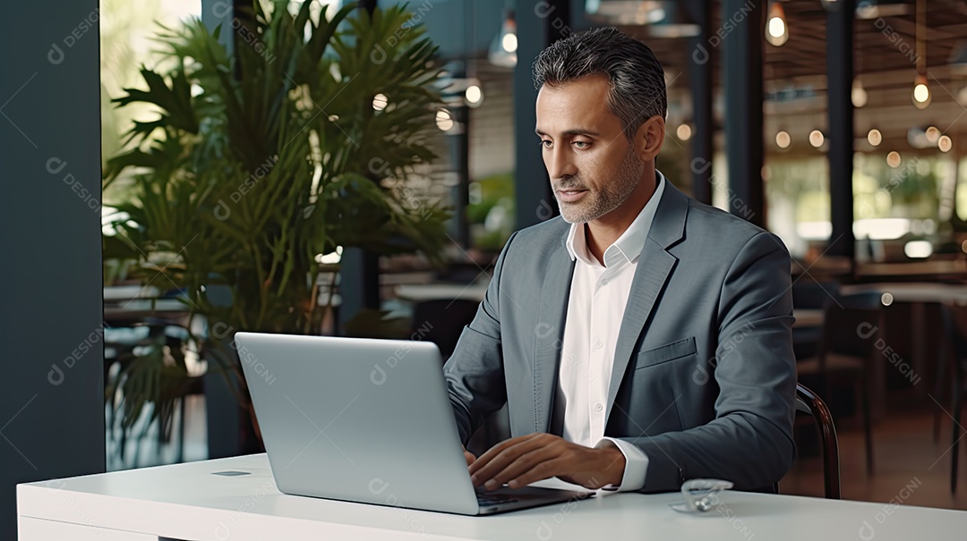 Homem de negócios trabalhando.