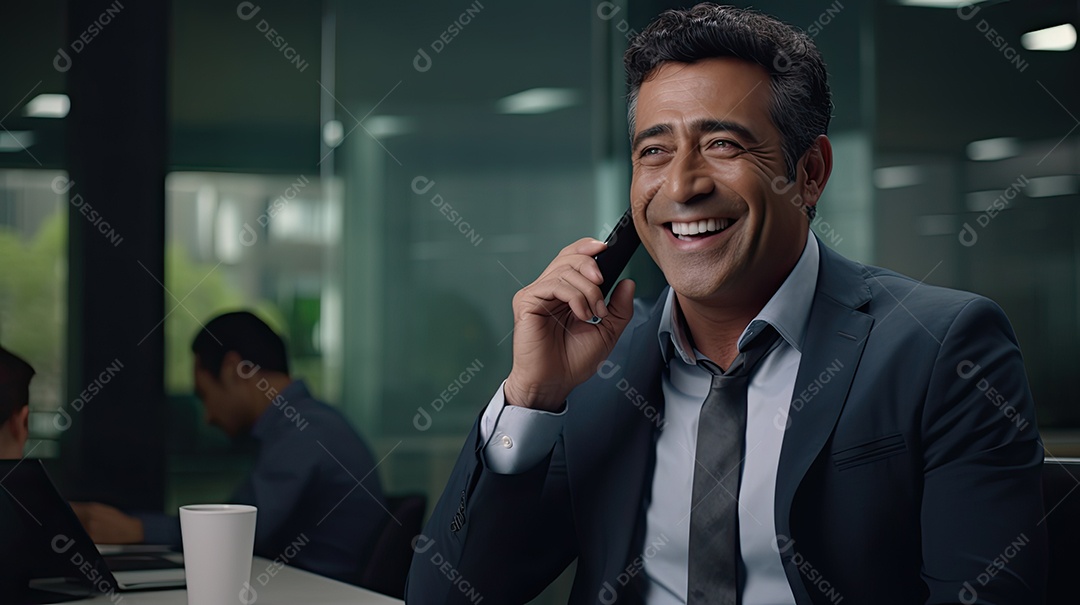 Homem de negócios trabalhando.