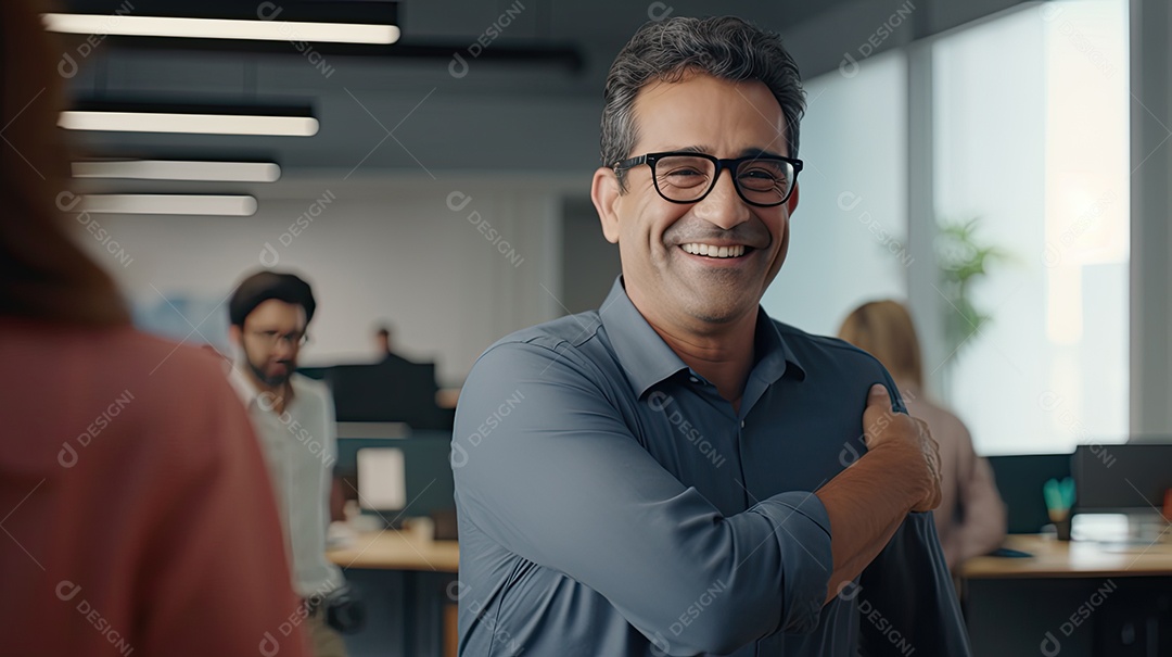 Homem de negócios trabalhando.