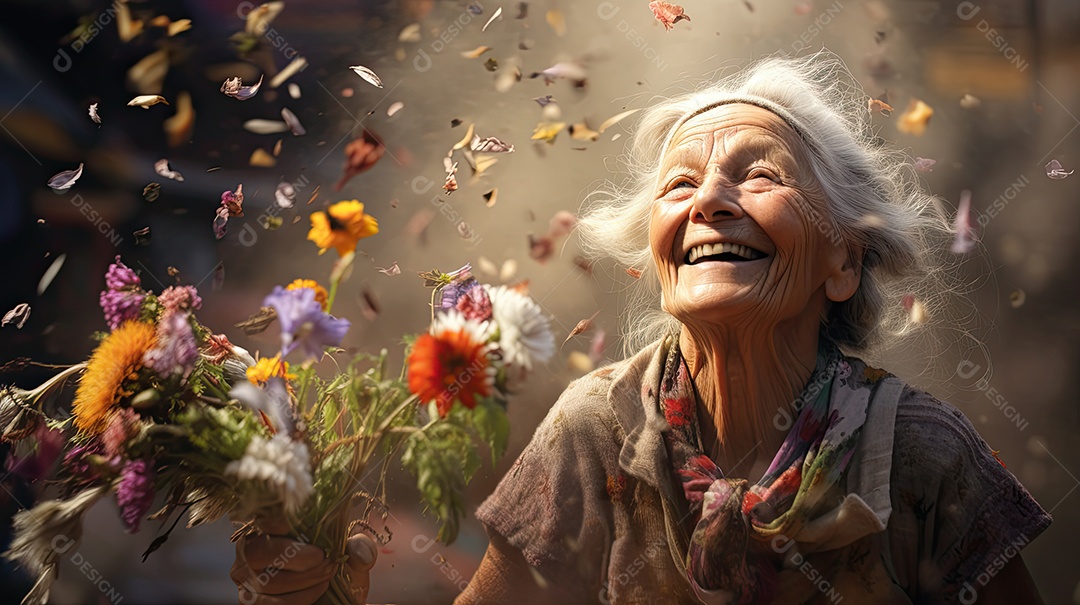 velhas felizes celebrando a vida