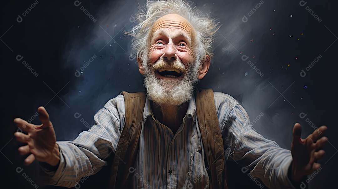 Idosos felizes celebrando a vida