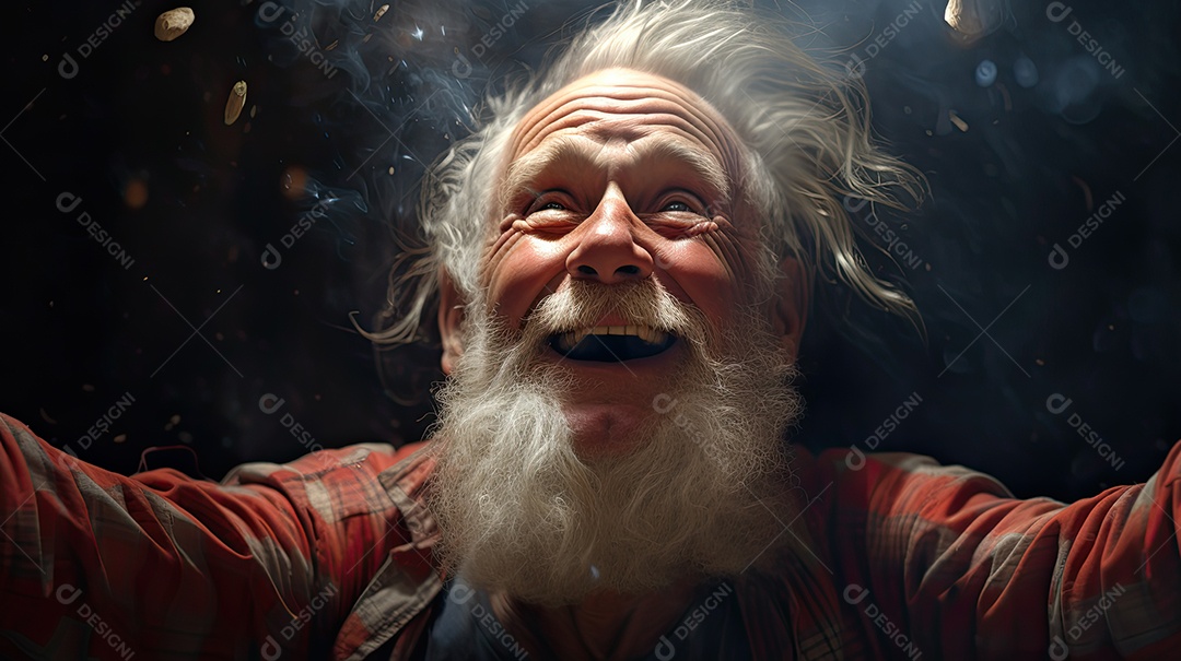 Idosos felizes celebrando a vida