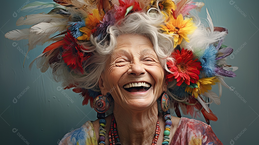 Idosos felizes celebrando a vida