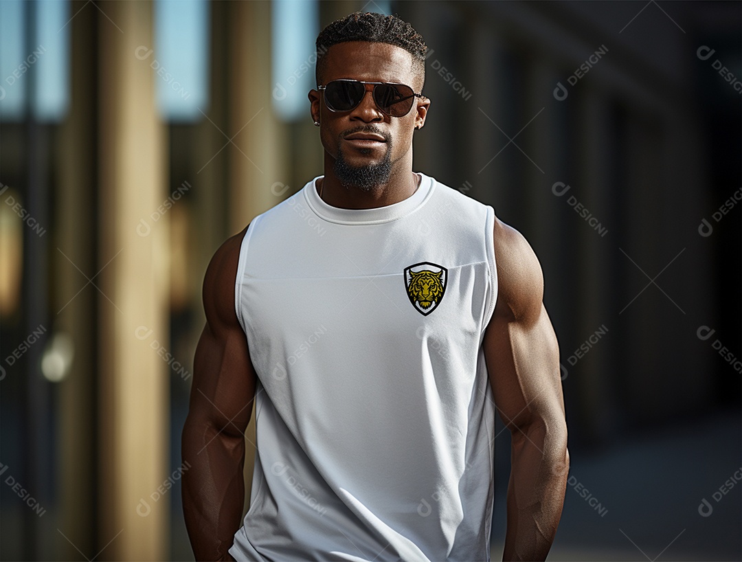 Mockup de Camiseta Regata PSD Editável