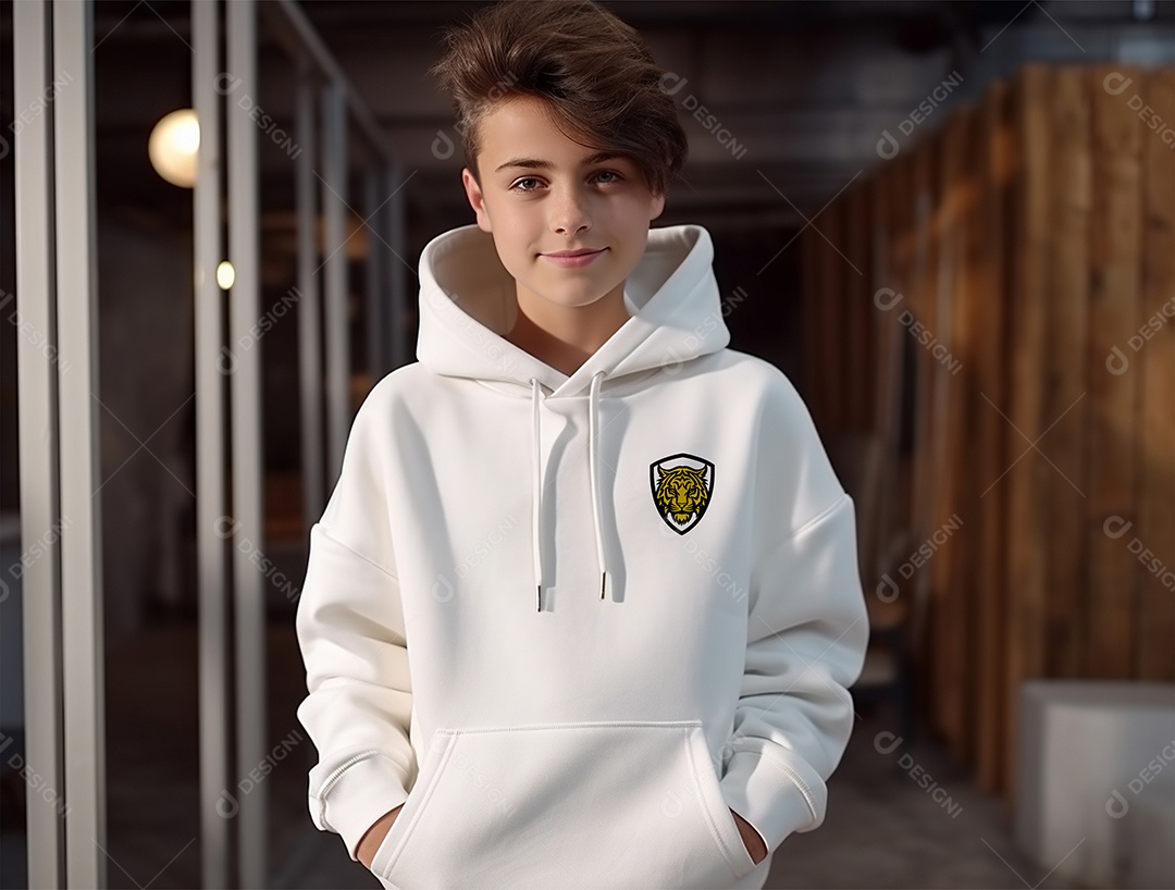 Mockup de Moletom Infantil PSD Editável