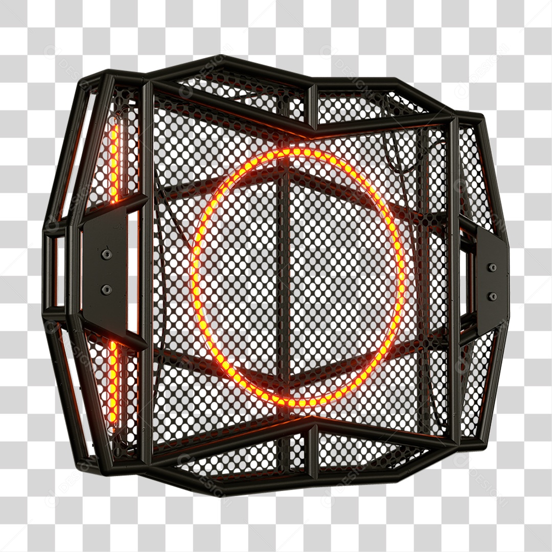 Base Grande de Ferro Estrutura Luzes PNG Transparente