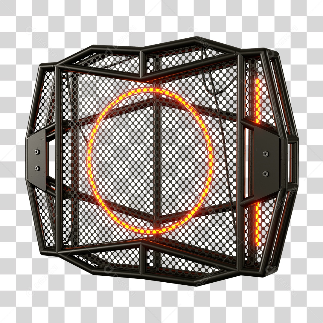 Base Grande de Ferro Estrutura Luzes PNG Transparente