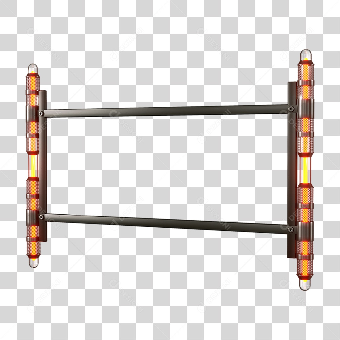 Base Grande de Ferro Estrutura Luzes PNG Transparente