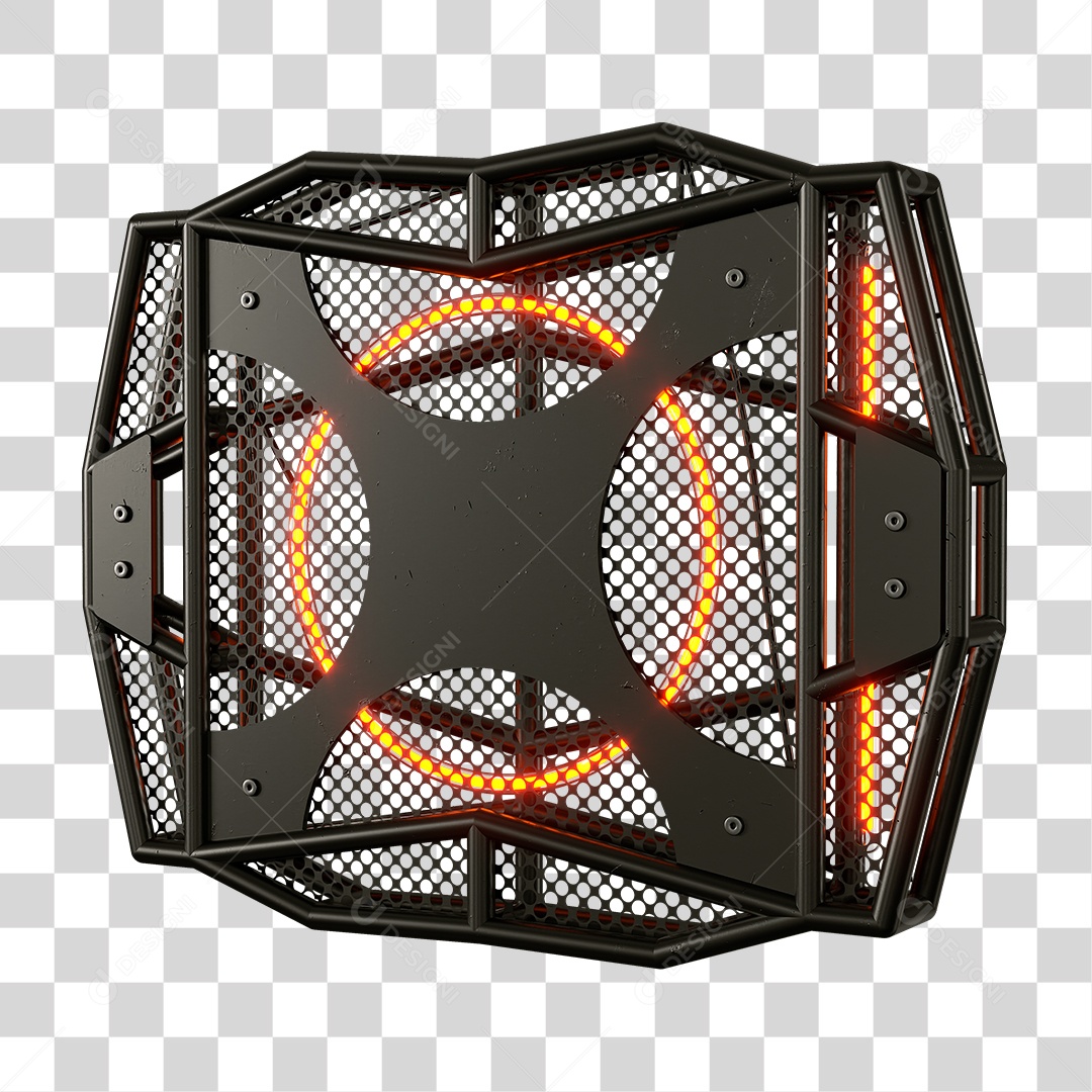 Base Grande de Ferro Estrutura Luzes PNG Transparente