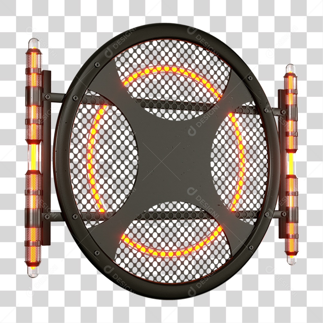 Base Grande de Ferro Estrutura Luzes PNG Transparente