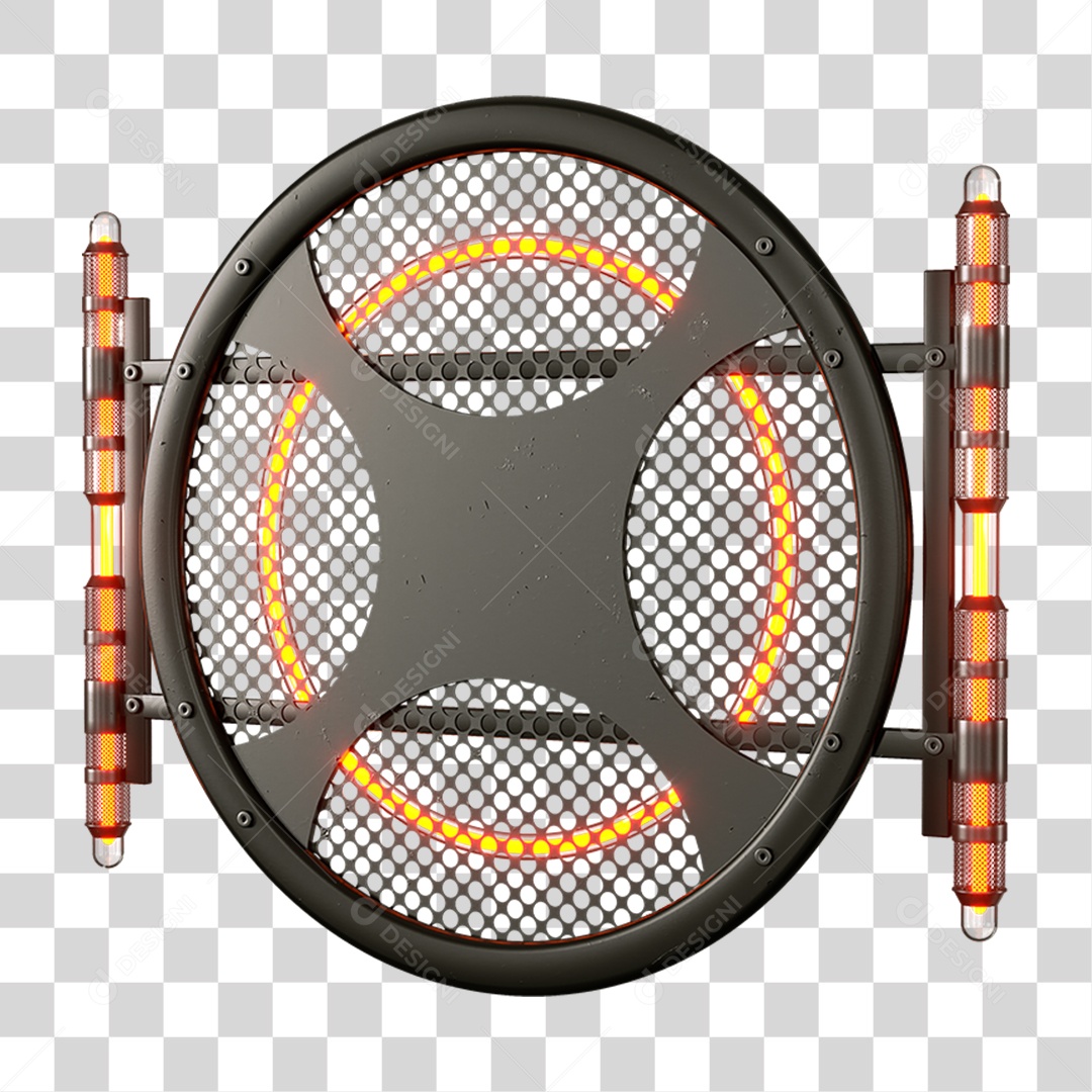 Base Grande de Ferro Estrutura Luzes PNG Transparente