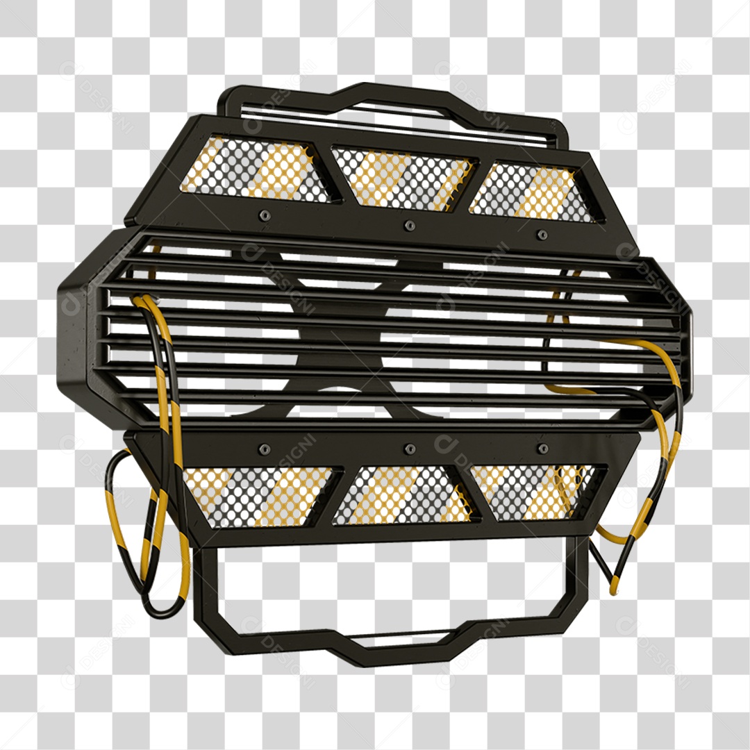 Base Grande de Ferro Estrutura Luzes PNG Transparente