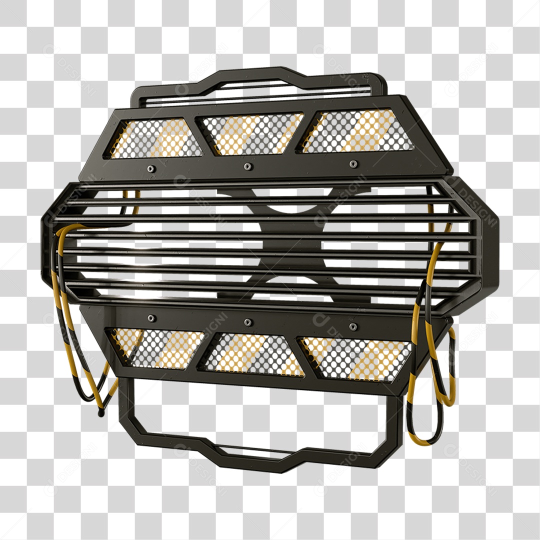 Base Grande de Ferro Estrutura Luzes PNG Transparente