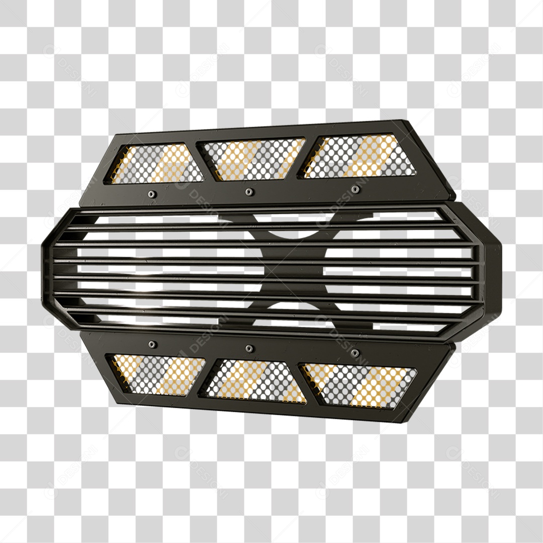 Base Grande de Ferro Estrutura Luzes PNG Transparente