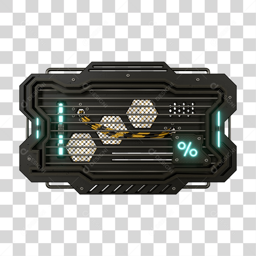 Base Grande de Ferro Estrutura Luzes PNG Transparente