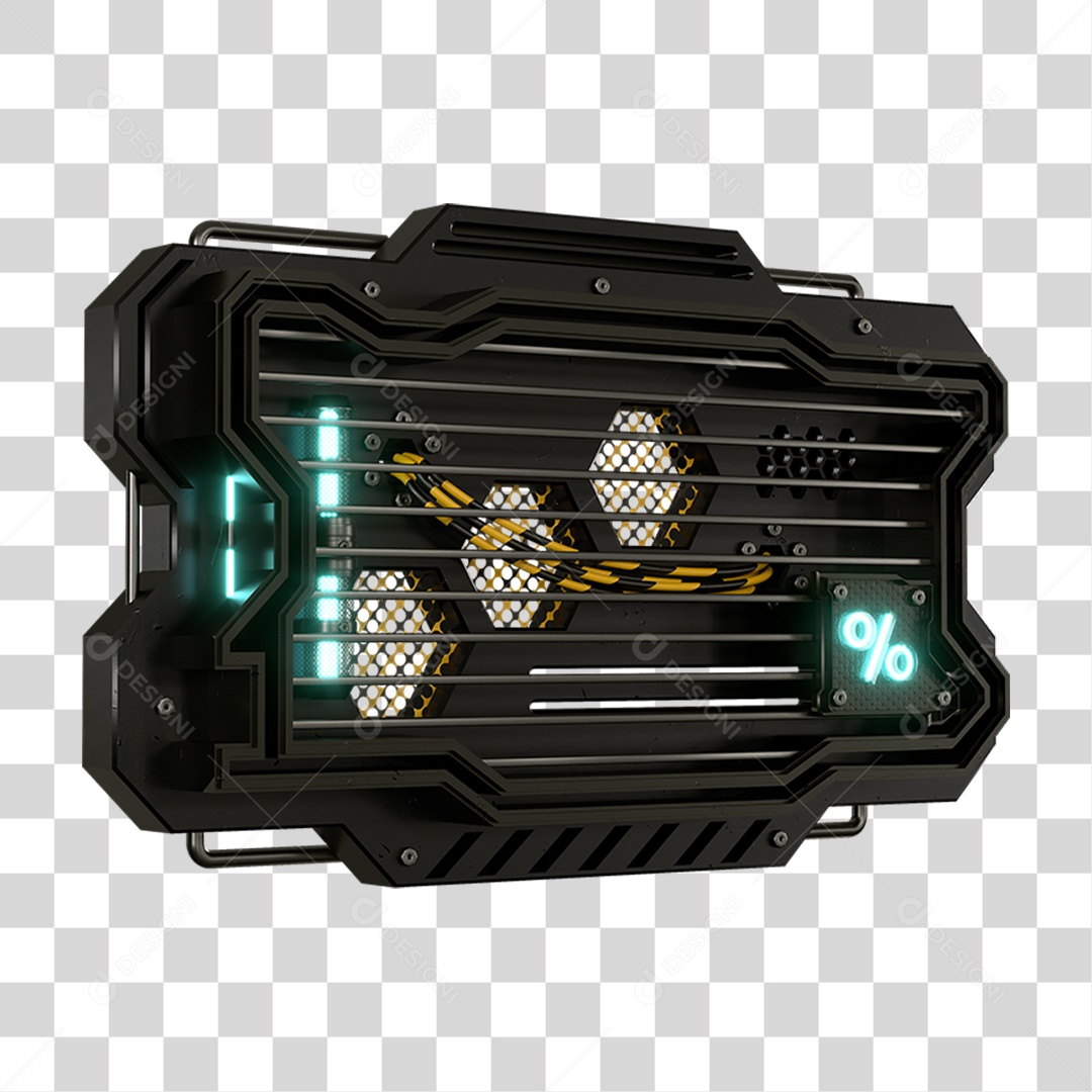 Base Grande de Ferro Estrutura Luzes PNG Transparente