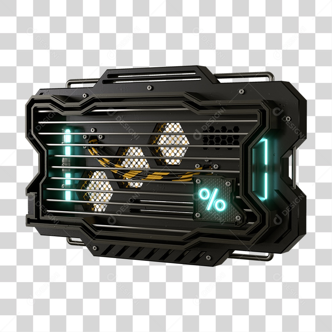 Base Grande de Ferro Estrutura Luzes PNG Transparente