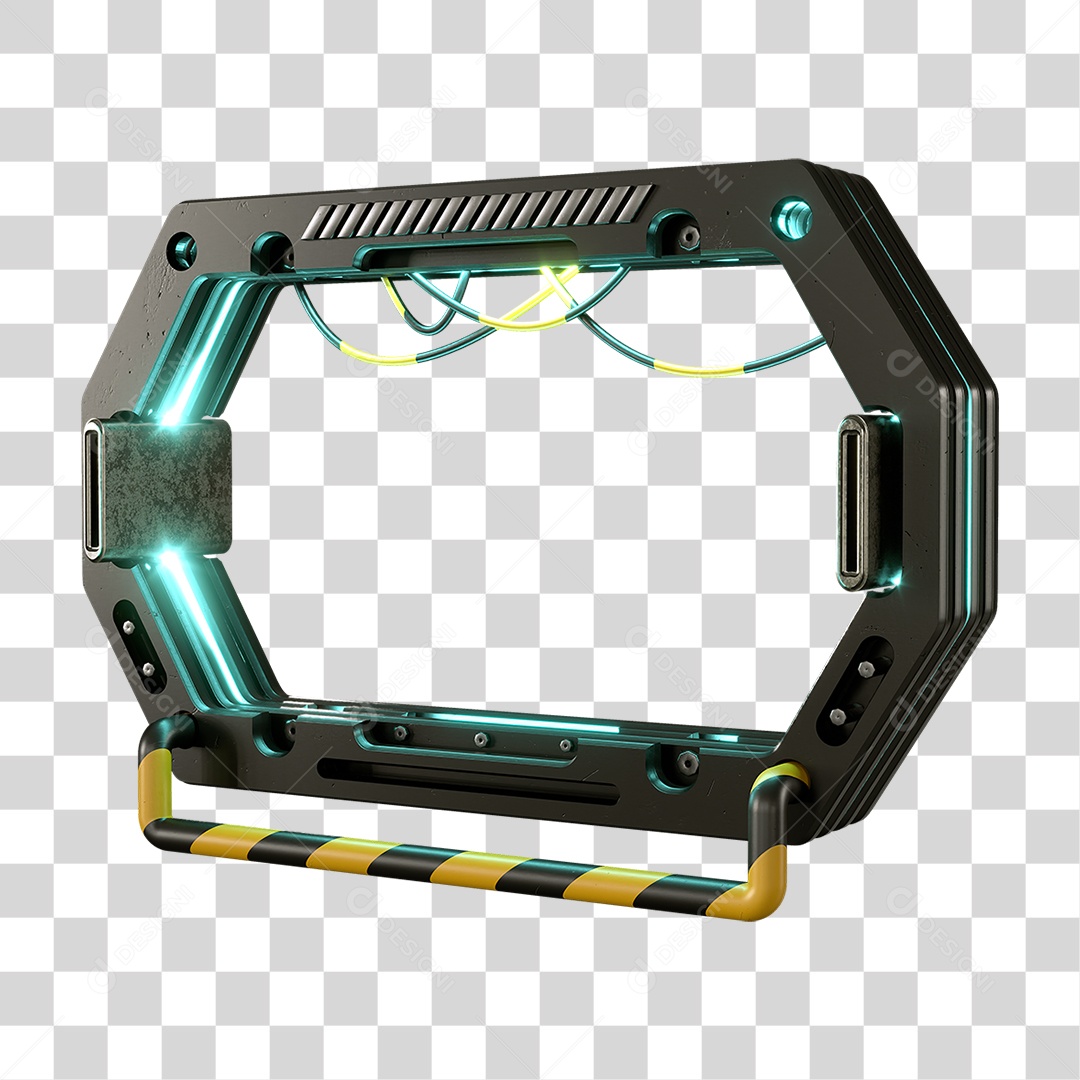 Base Grande de Ferro Estrutura Luzes PNG Transparente