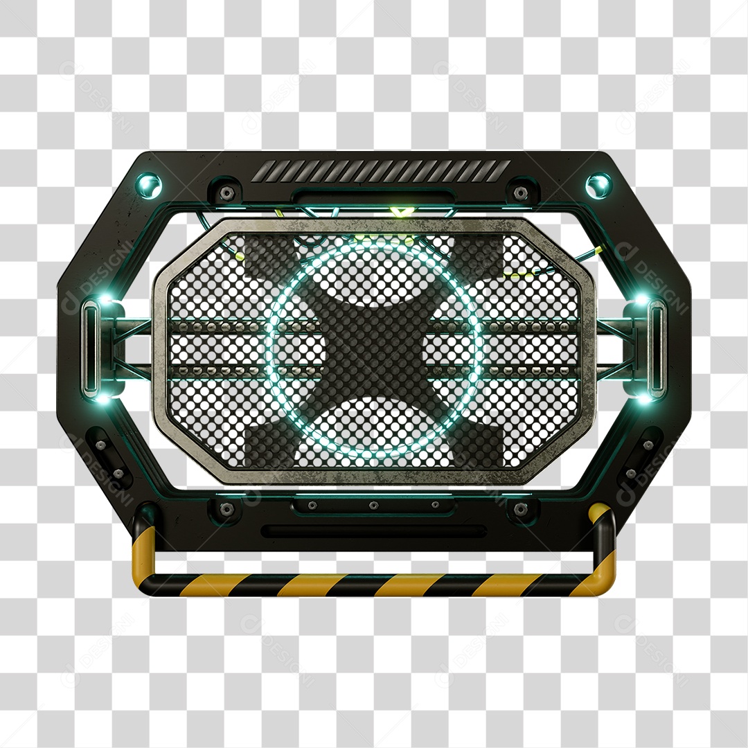 Base Grande de Ferro Estrutura Luzes PNG Transparente