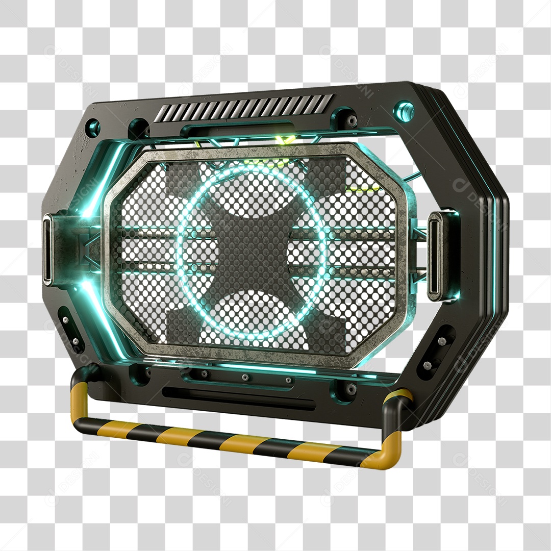 Base Grande de Ferro Estrutura Luzes PNG Transparente