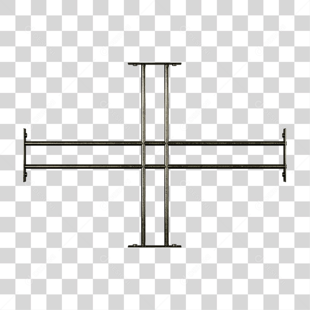 Base Grande de Ferro Estrutura Luzes PNG Transparente