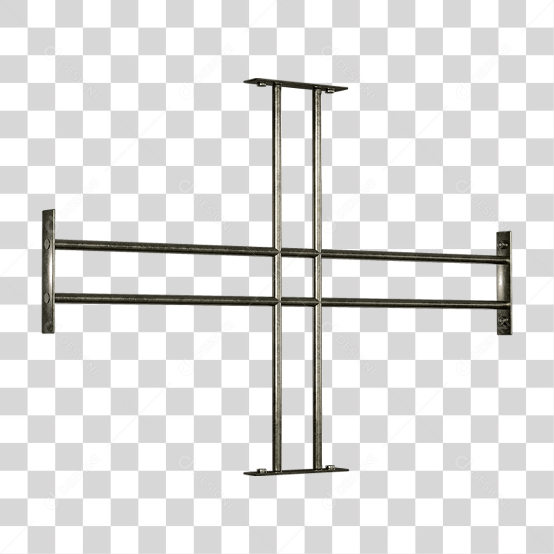 Base Grande de Ferro Estrutura Luzes PNG Transparente