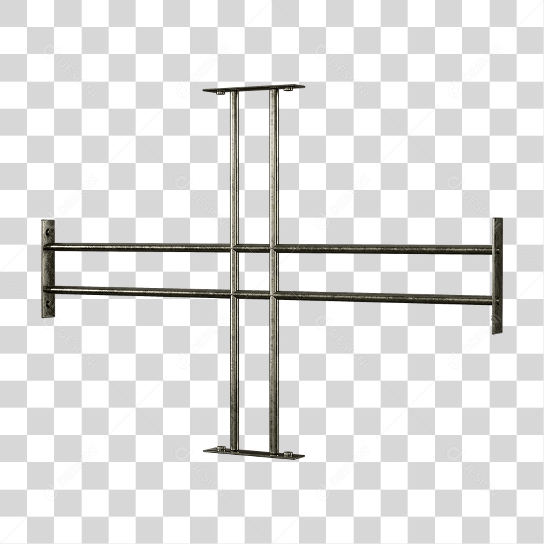 Base Grande de Ferro Estrutura Luzes PNG Transparente