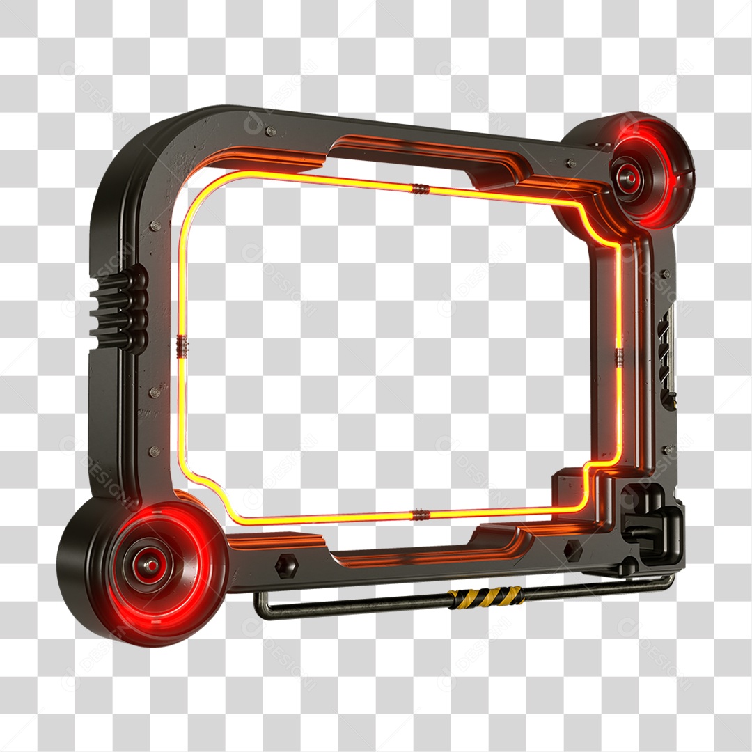 Base Grande de Ferro Estrutura Luzes PNG Transparente