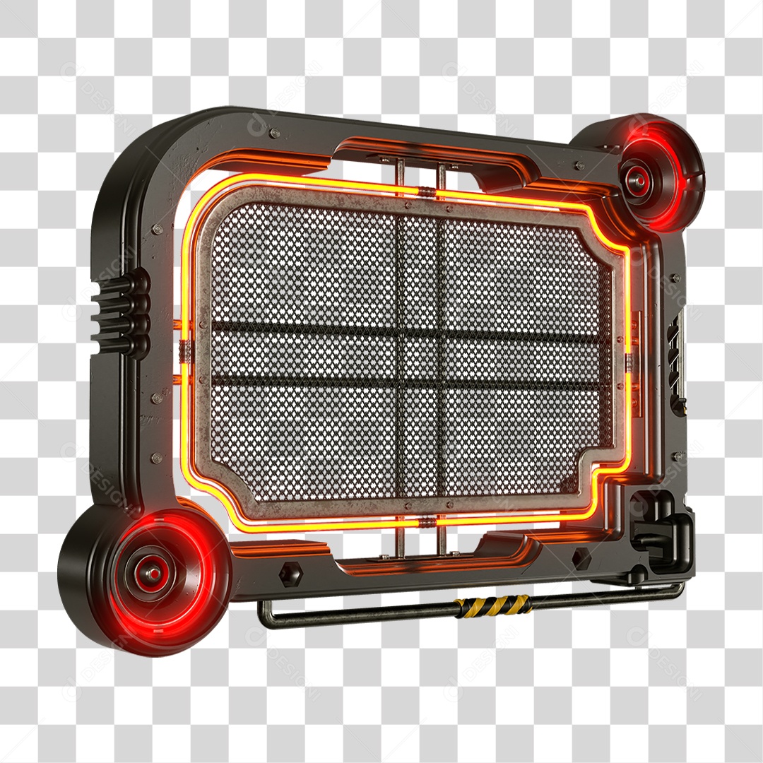 Base Grande de Ferro Estrutura Luzes PNG Transparente