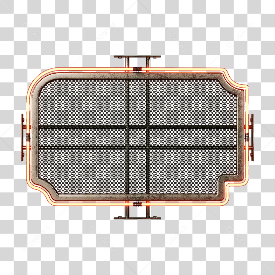 Base Grande de Ferro Estrutura Luzes PNG Transparente