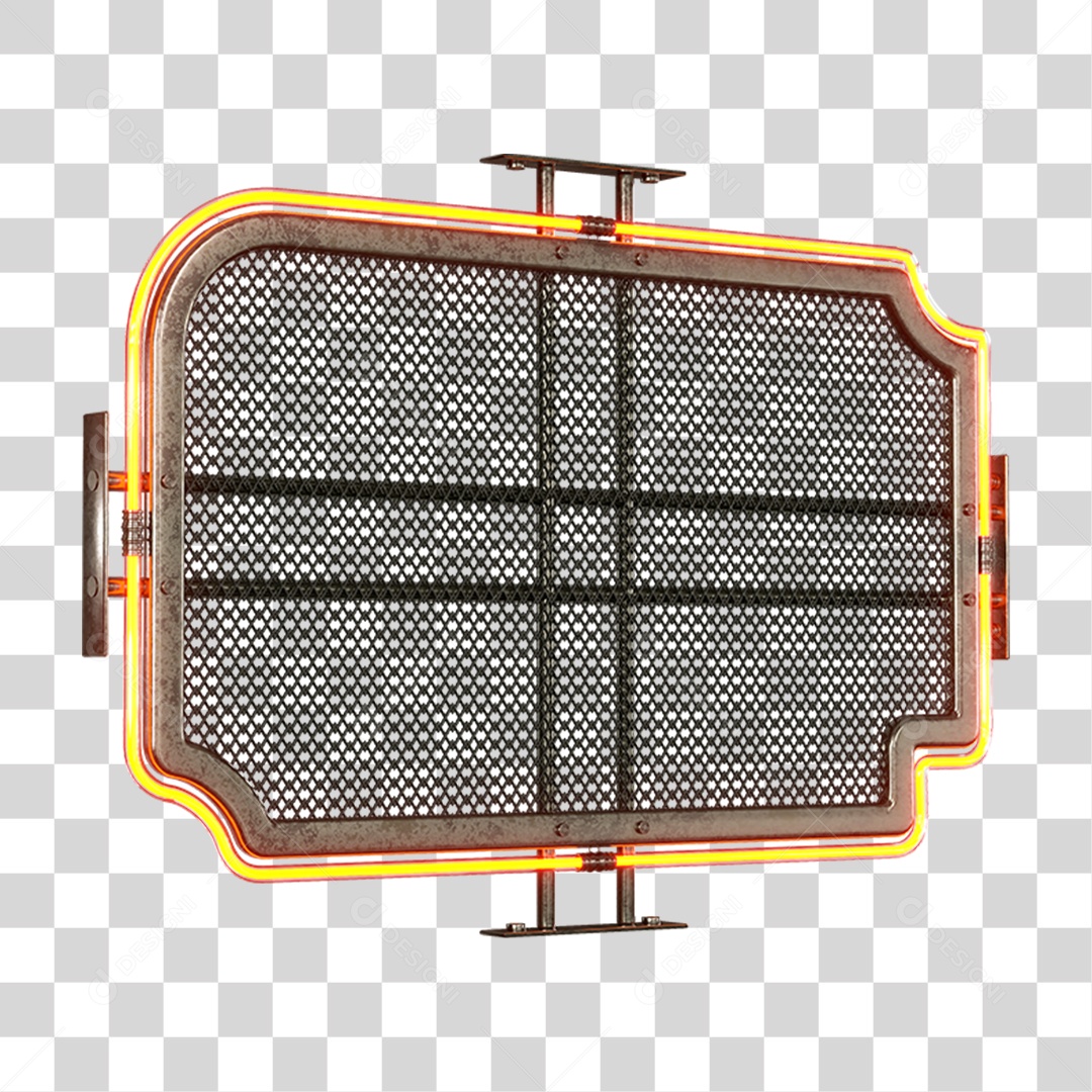Base Grande de Ferro Estrutura Luzes PNG Transparente