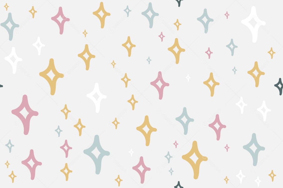 Padrão de Papel de Parede Infantil Ilustração Vetor EPS