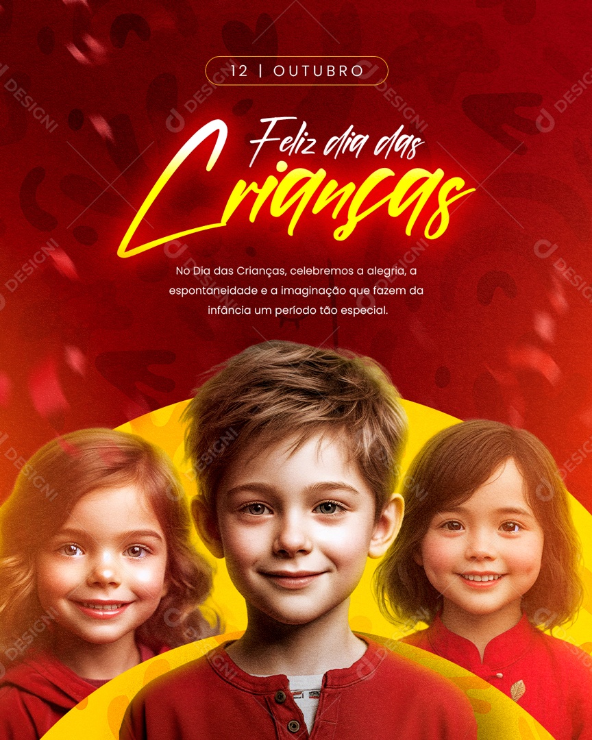 Feed Feliz Dia Das Crianças 12 De Outubro Social Media PSD Editável