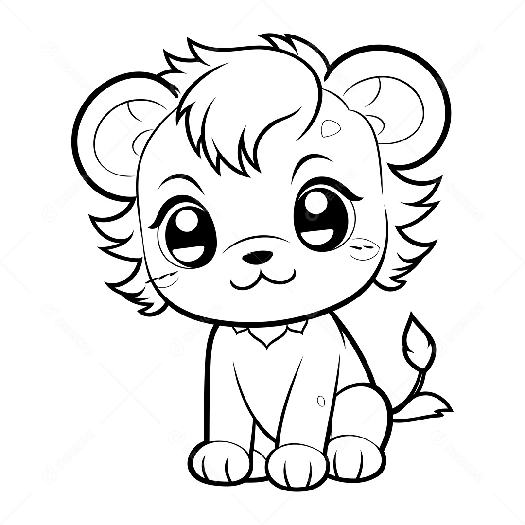 Garoto Desenho Para Colorir Vetor EPS