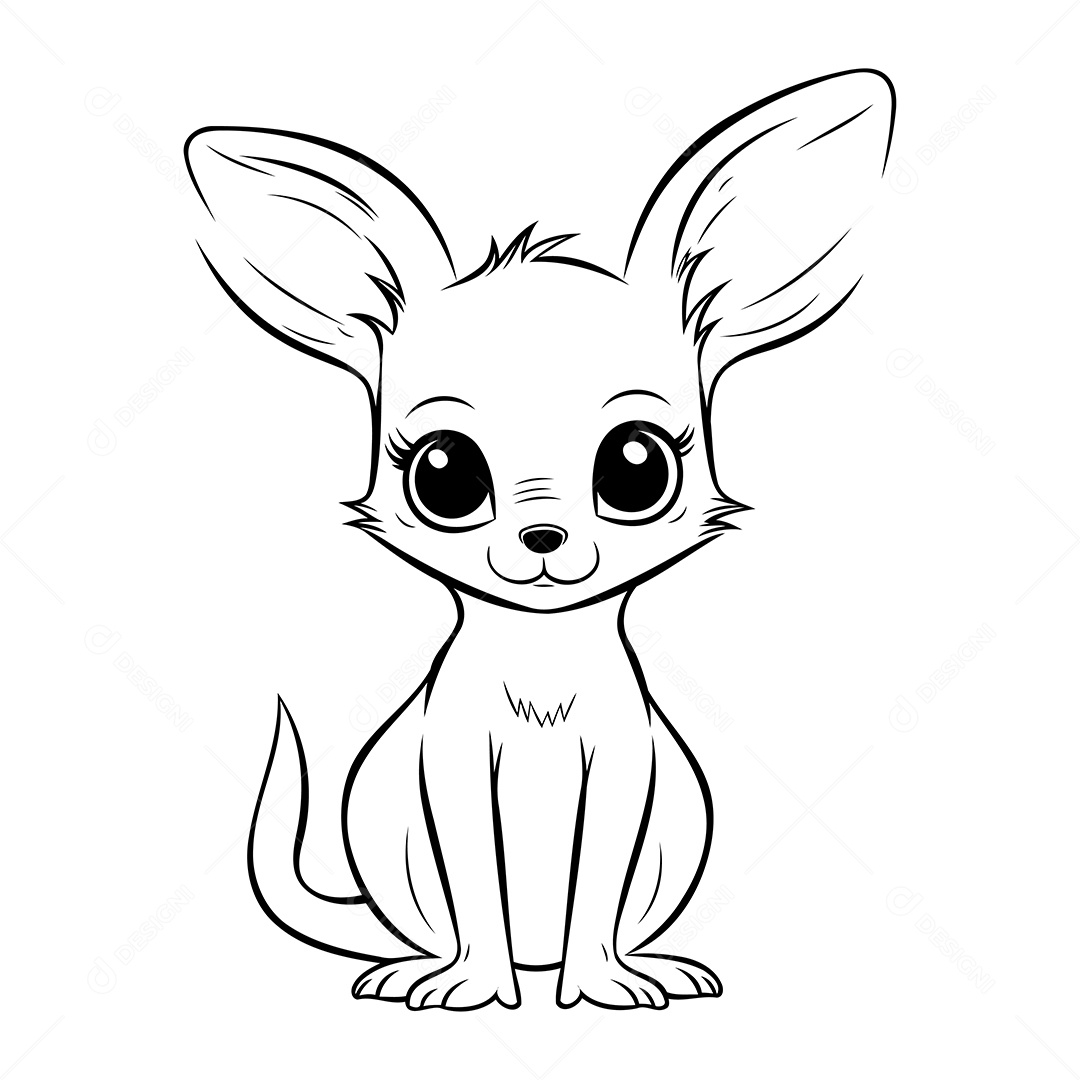 Canguru Desenho Para Colorir Vetor EPS