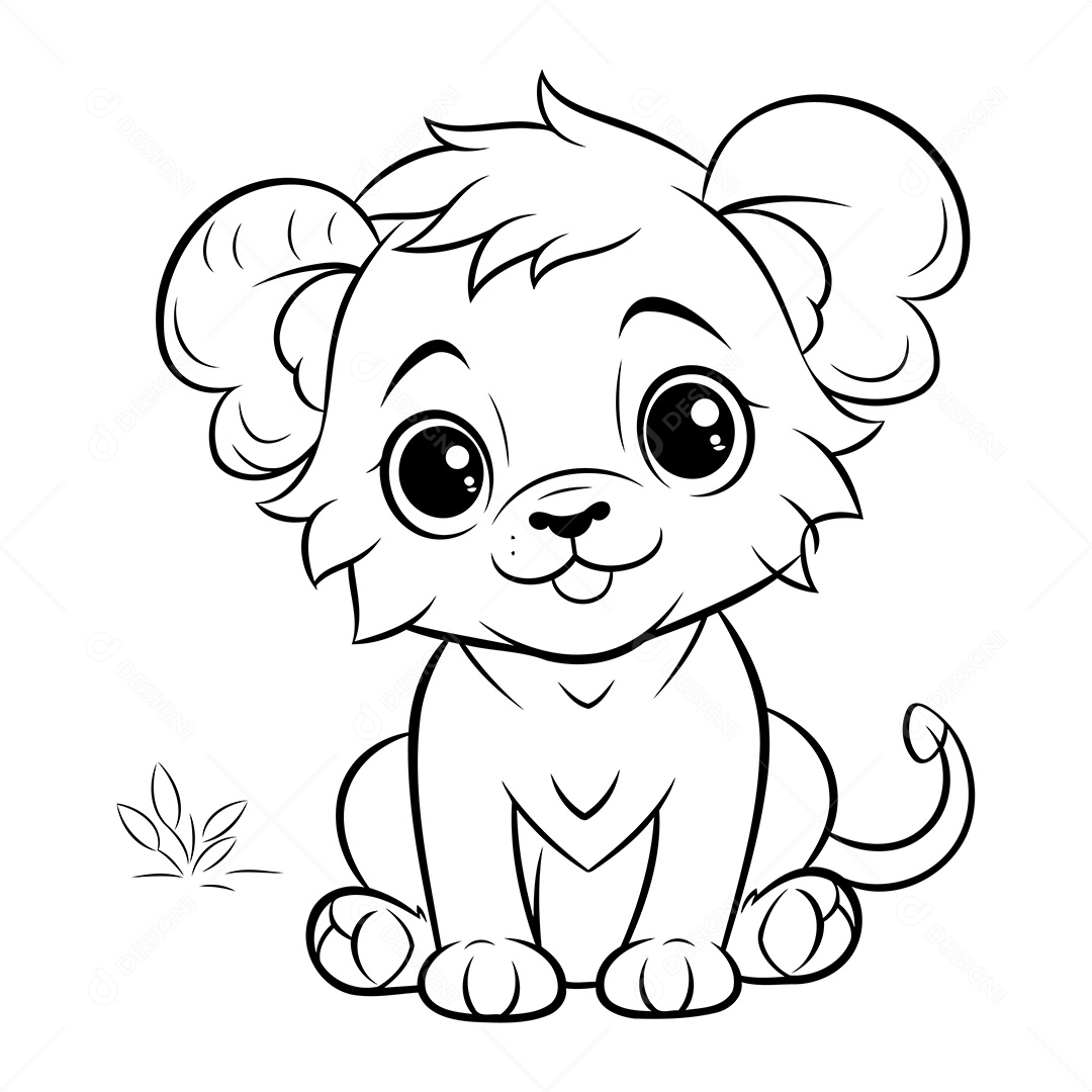 Garoto Desenho Para Colorir Vetor EPS